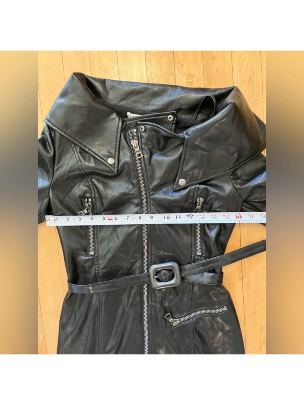 Alice+Olivia Miara Faux Leather Dress - Picture 11 of 13